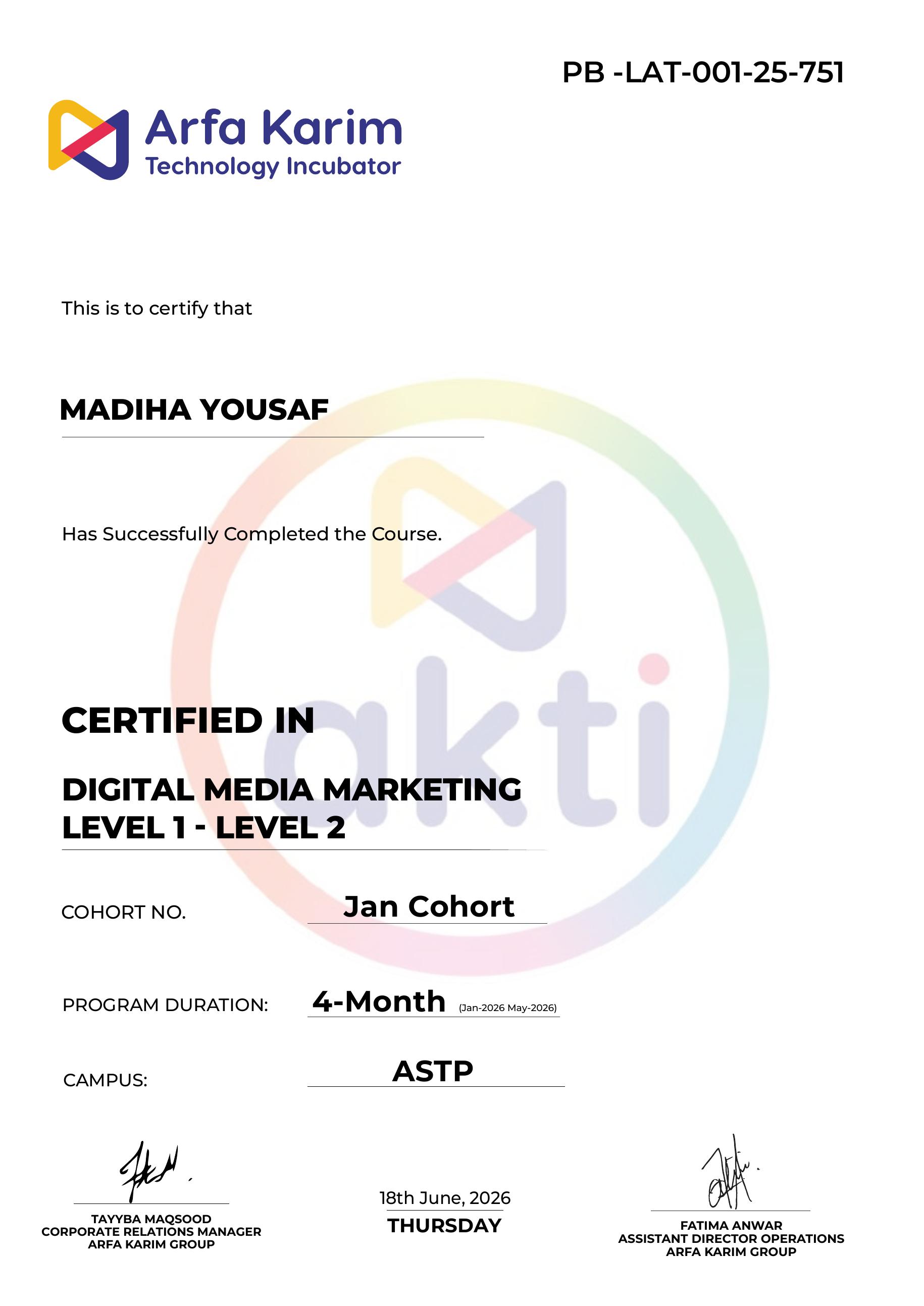 Social Media Marketing Certificate preview